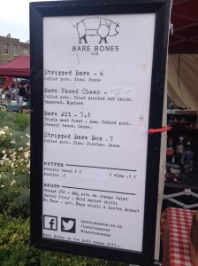 Bare Bones Cue menu