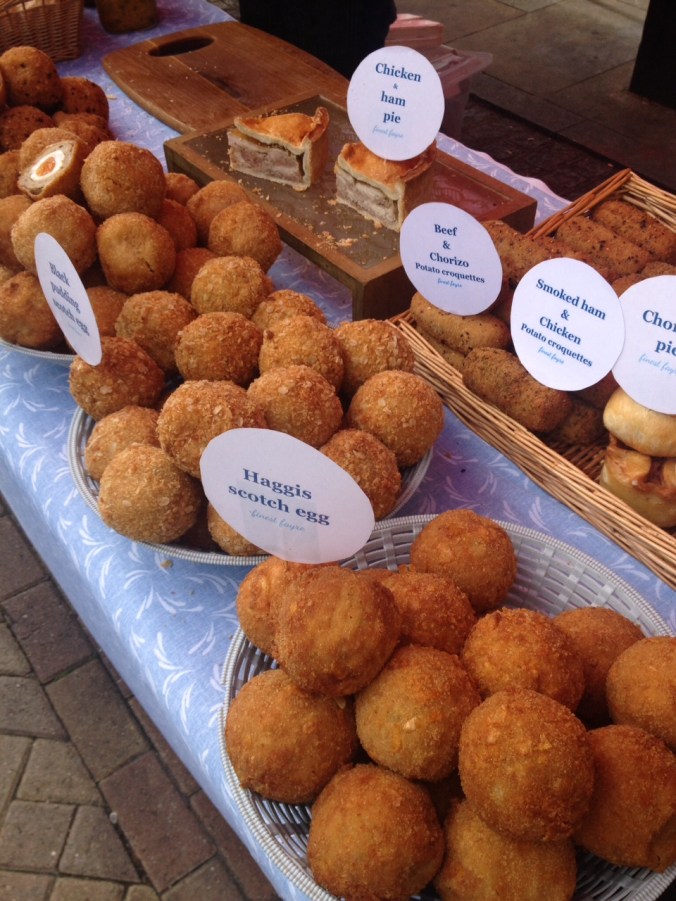 scotch eggs at Herne Hill market
