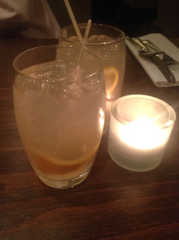 The 'rhubarb collins' cocktail at Lamberts, Balham