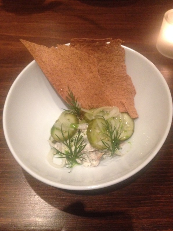 Lamberts Their delicious mackerel and pickled cucumber starter Balham