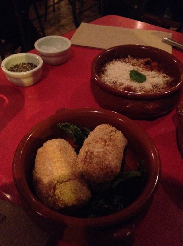 Cassava croquettes and Red Red were among the vegetarian options Zoe's Ghana Kitchen Clapham