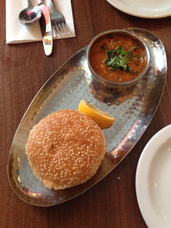 The Pav Bhaji starter at Thali & Pickles