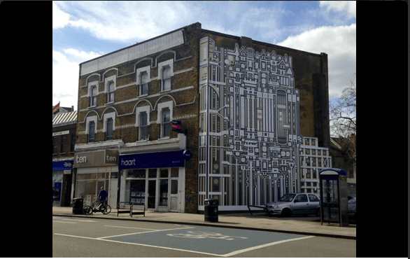 Artwork on Balham High Road 